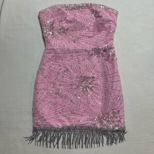 Finesse Jocelyn Pink Party Cocktail Homecoming Dress size Small